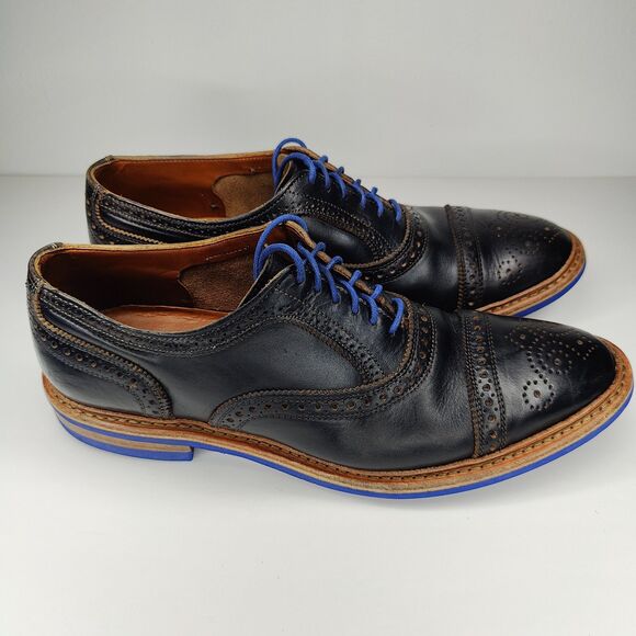 Allen Edmonds "Strandmok" Cap-Toe Oxfords Mens 10 1/2 B Made in USA - Picture 2 of 8